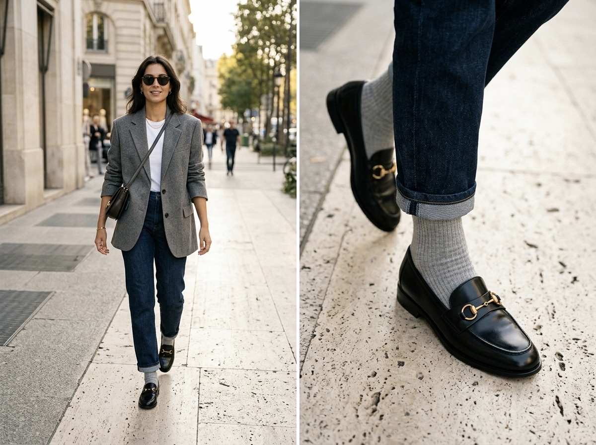 Loafers with Socks: The Chic Styling Trend Fashion Girls Love