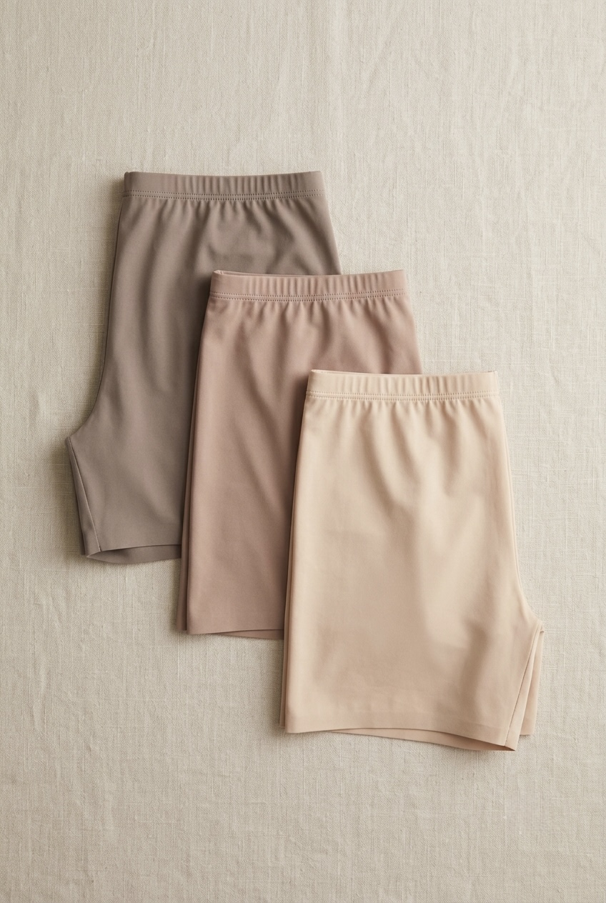 Seamless Microfiber or Nylon-Blend Slip Shorts